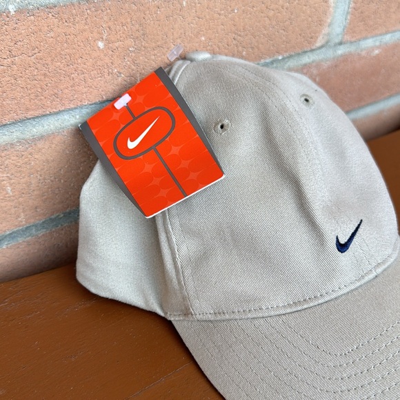 Vintage Nike Center Swoosh Hat / Y2K / New / Beige - Picture 3 of 6
